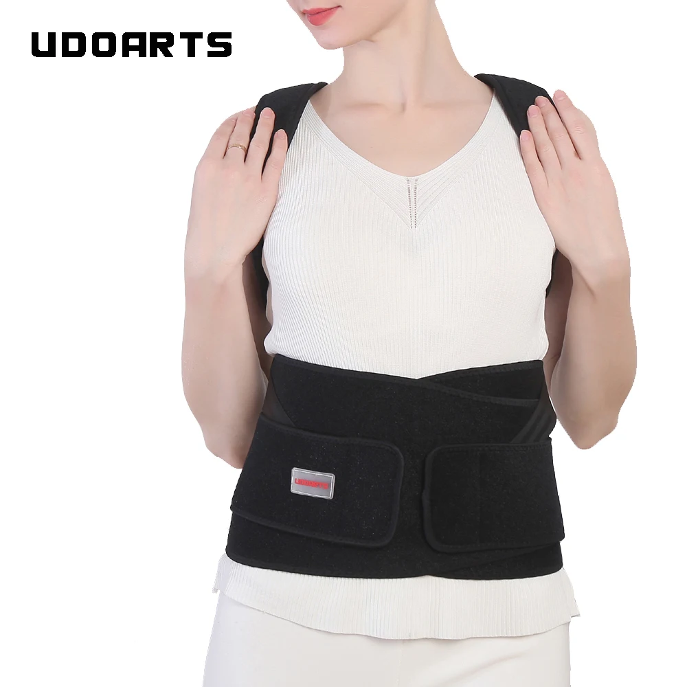 Udoarts Adjustable Back Support Brace With Posture Corrector