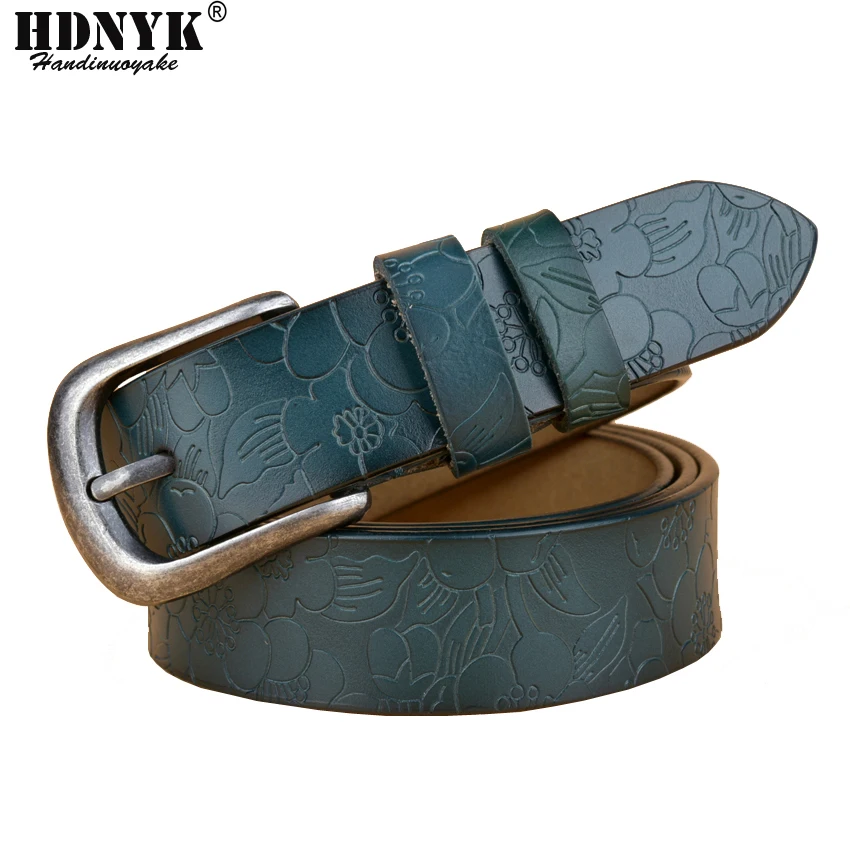 Hot New Vintage Belt Woman Genuine Leather Cow skin strap Fashion pin Buckle Belts For Women Top Quality jeans girdle