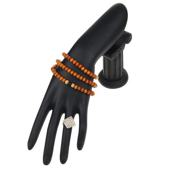 New Black and Frosted White Women Mannequins Hand Jewelry Display Dummy Realistic Female Mannequin Hand For Ring Bracelet Key