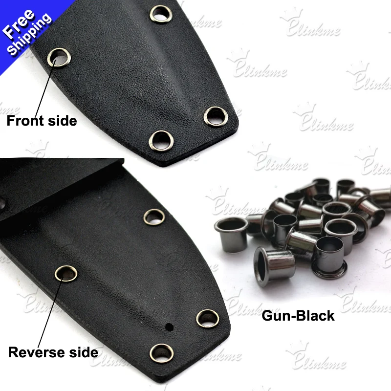 

100pcs #8-8 1/4" Gun-black Pure copper nail Kydex Holster nail knife scabbard rivets knife nail DIY Professional products