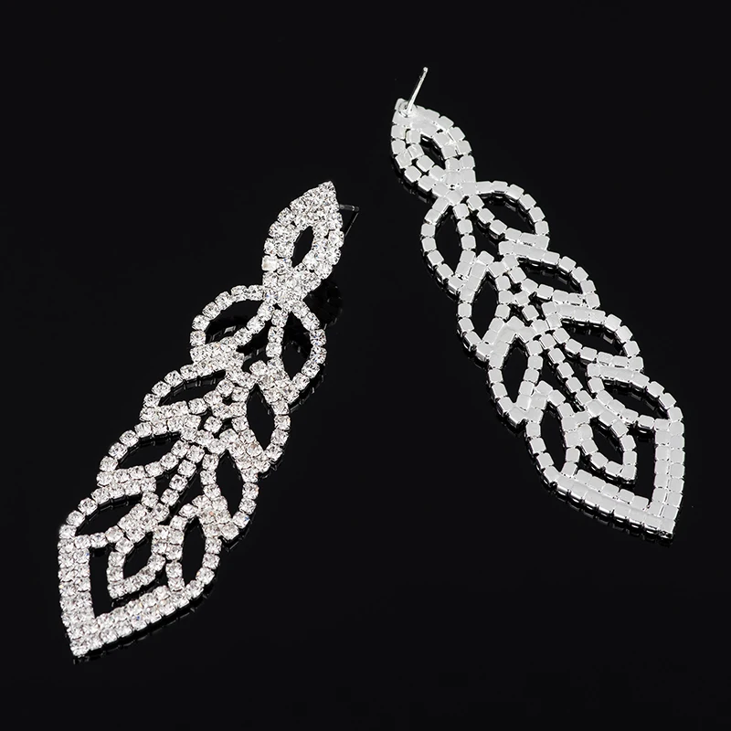 YFJEWE hot sale factory wholesale crystal earrings for women vintage long earrings wedding gifts E510