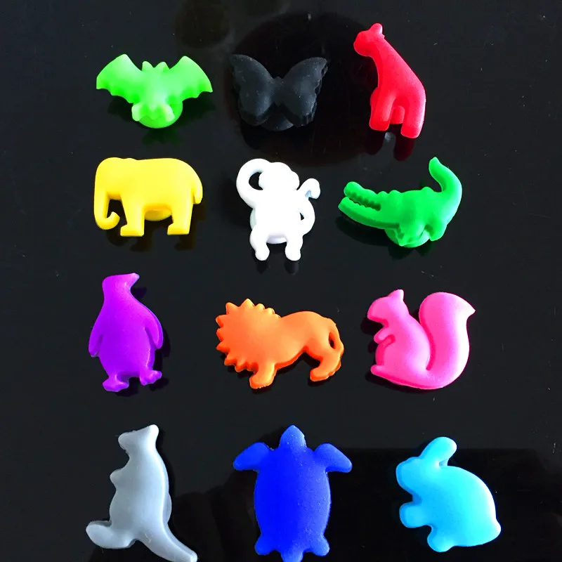 12pcs Suction Cup Silicone Animals wine charms glass markers
