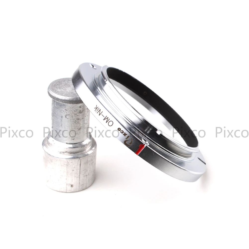 Pixco foco infinito 3 parafusos, adaptador de lente de três parafusos, adequado para olympus om lente para nikon câmera d7100 d600 d5200 d3200