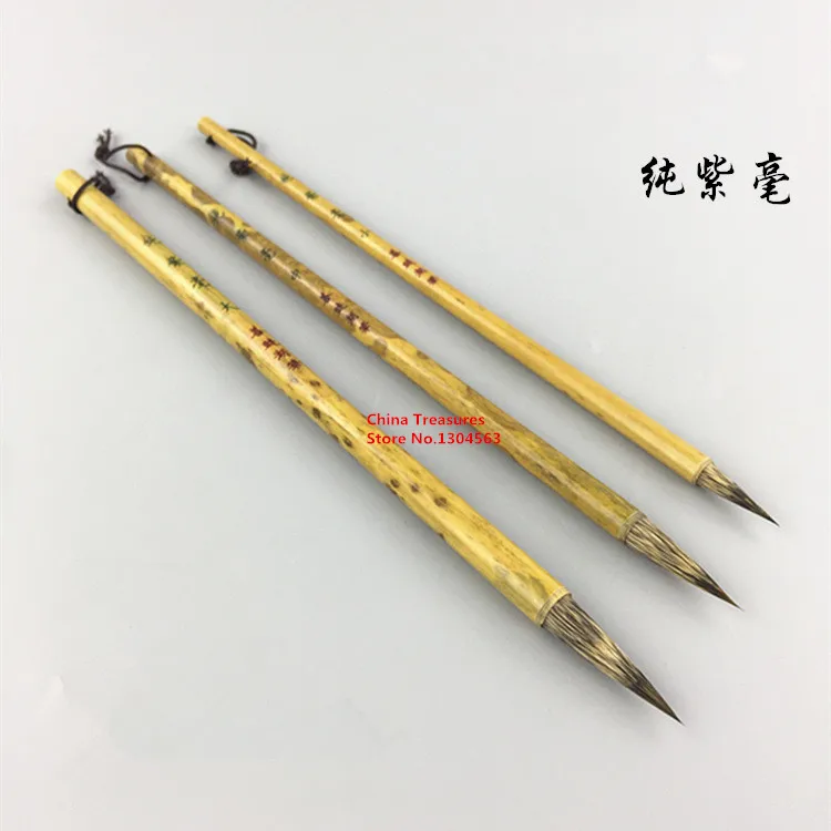 Traditional Chinese Brush Pen Rabbit Hair Writing Brush Xiao Kai Slender Gold Calligraphy Brush  Chinese Painting Liner Brush