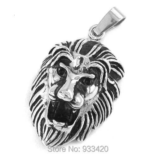 

Free shipping! Big Lion Pendant Stainless Steel Jewelry Classic Motor Biker Men Pendant SWP0258