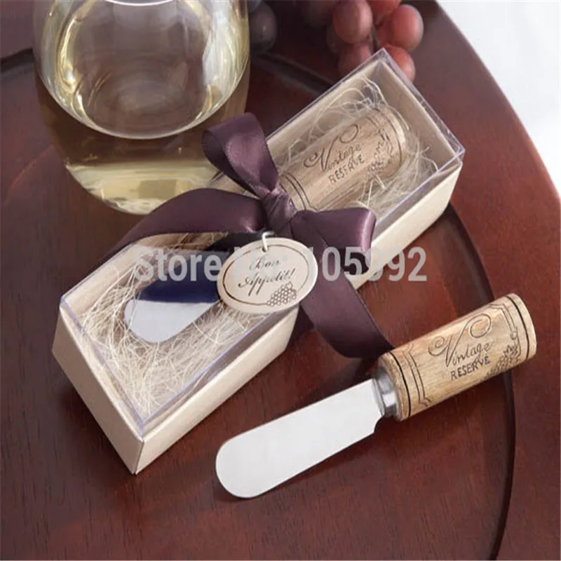 Spreader with Wine Cork Handle Wedding favors and gifts Free Shipping Baby shower favors10 PCS/LOT