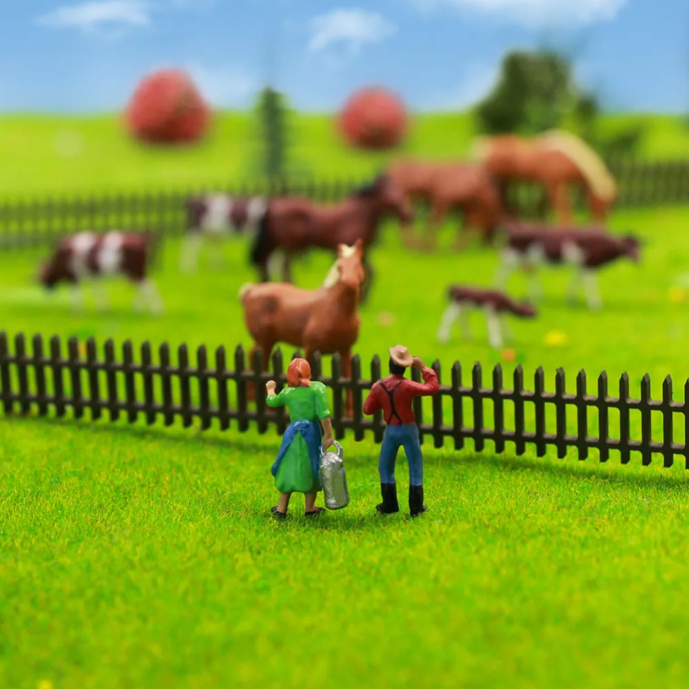 Evemodel AN8706 36PCS 1:87 Well Painted Farm Animals Cows Horses Figures HO Scale NEW Scenery Landscape Layout