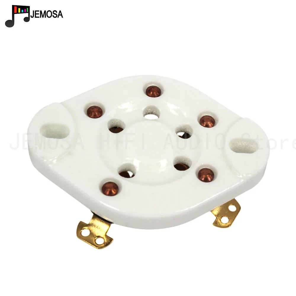 Tubo de cerámica de 5 piezas, 5 pines, asiento de tubo de electrones para 807 FU-7 FD422, tubo de vacío, envío gratis