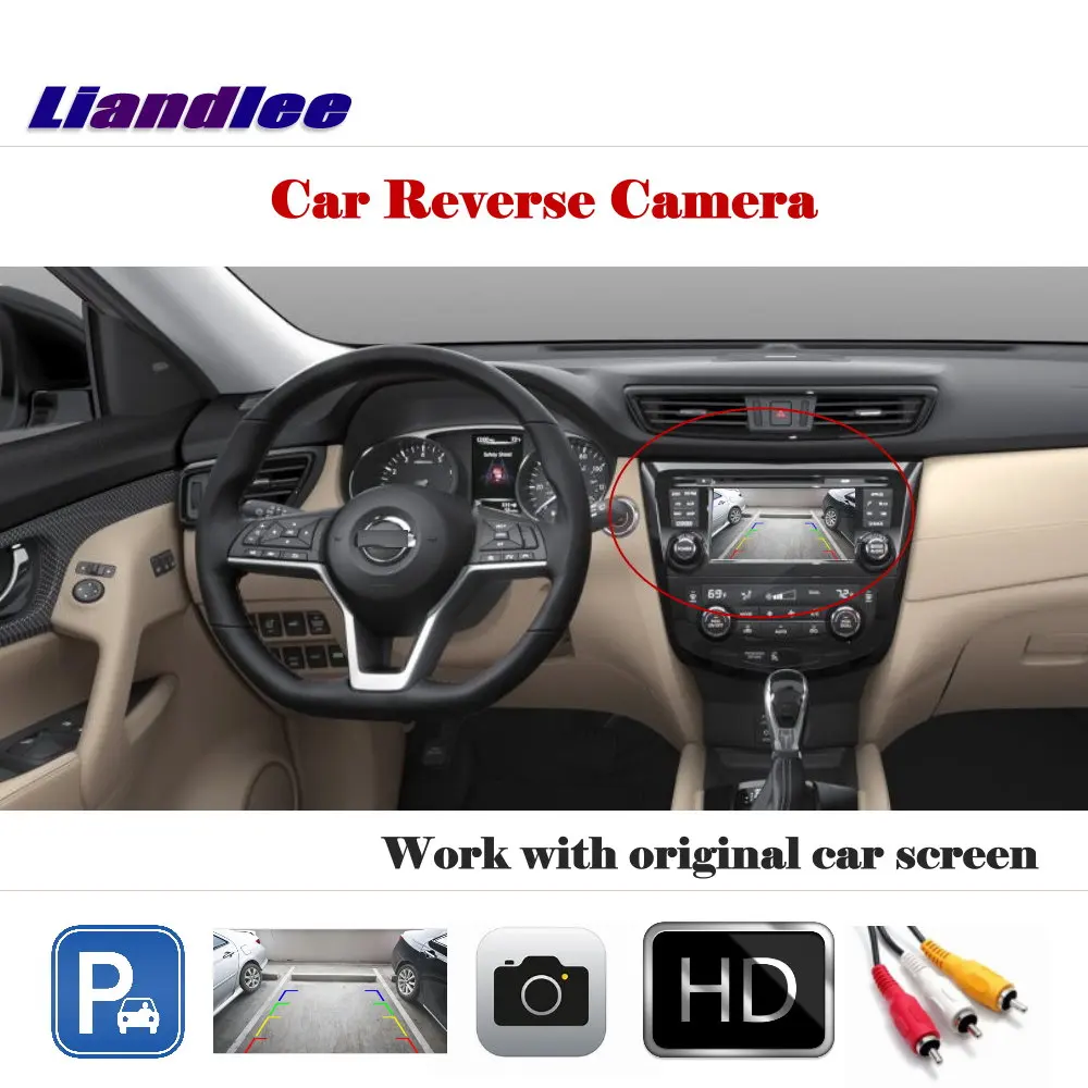 

For Nissan X-Trail Rogue 2013-2018 Auto Reverse Rear Camera HD CCD Back Parking CAM Work With Car Factory Screen