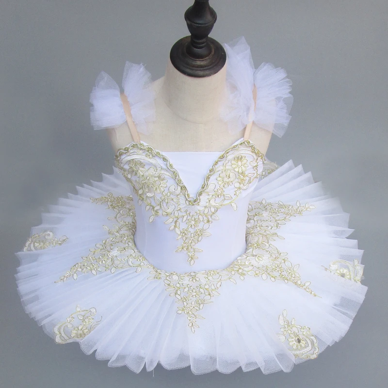 

White Children's Ballet Tutu dance Dress costumes Swan Lake Ballet Costumes Kids Girls Stage wear Ballroom dancing Dress