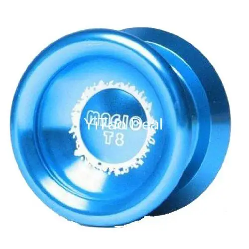 EBOYU New Blue Yoyo ball Magic YoYo T8 Shadow Aluminum Professional Yo-Yo Ball Gift Toys for Kids