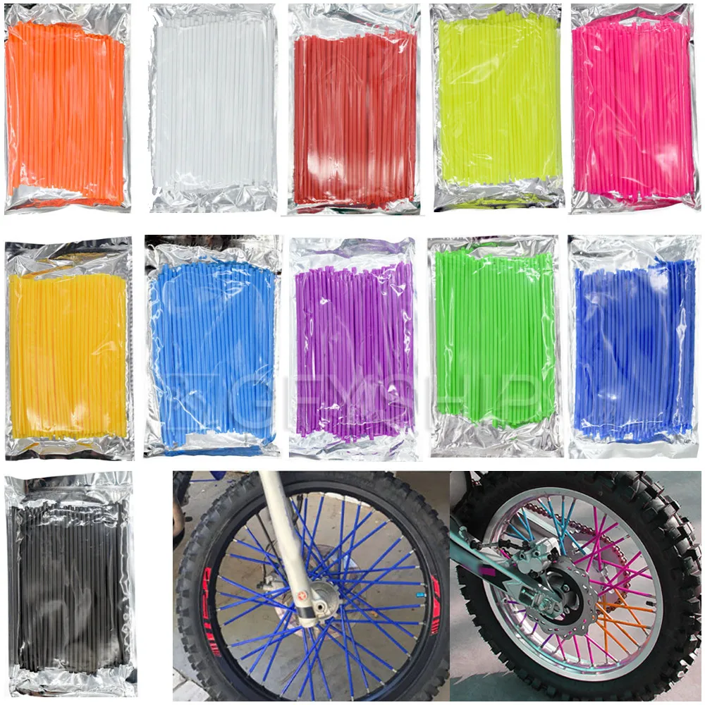 Motorcycle Motorcross Pit Dirt Bike Enduro Off Road Rim Wheel Spoke Skins For Yamaha For Ducati For KTM For Suzuki For Honda