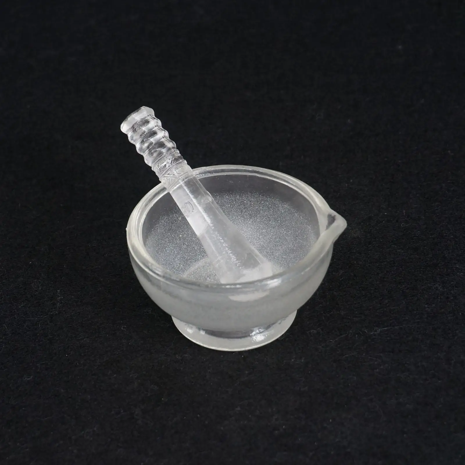 60mm I.D Apothecary Solid Glass Pestle and Mortars Bowl Set Grinding Mill Tool