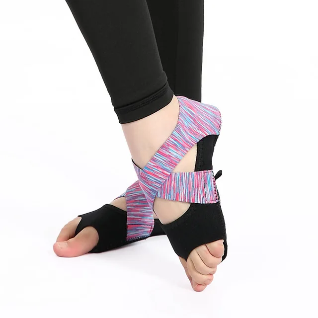 

Toning Shoes Bandage Aerial Yoga Socks Slip Professional Fitness Five Fingers Adult Fingerless Adult Yoga Shoes Woman Sports