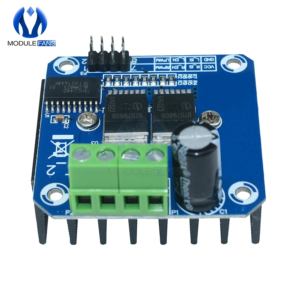 Doppel BTS7960 B BTS7960B DC 43A Schrittmotor Treiber Modul H-Brücke PWM Modul Für Arduino Smart Auto – Detail 7