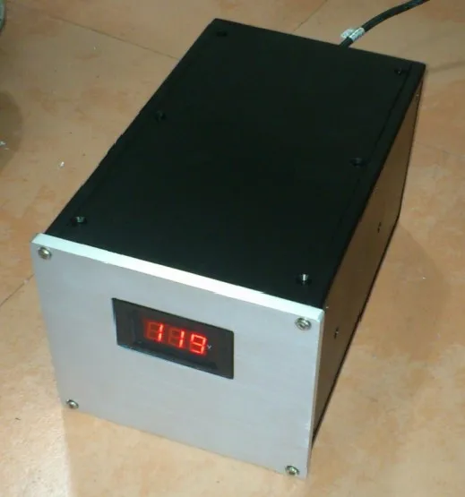 Isolated power supply box with digital meter all-aluminum chassis