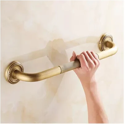 

Antique Brass Bathroom Armrest Handle Bar 50 cm Anti-slip Bathtub Armrest Handrail Grab Bars Hand Safety bar