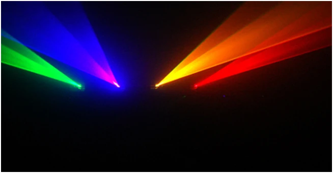 Hot sell Professional 4 Lens four color laser light laser show red green blue yellow RGBY color christmas laser projector