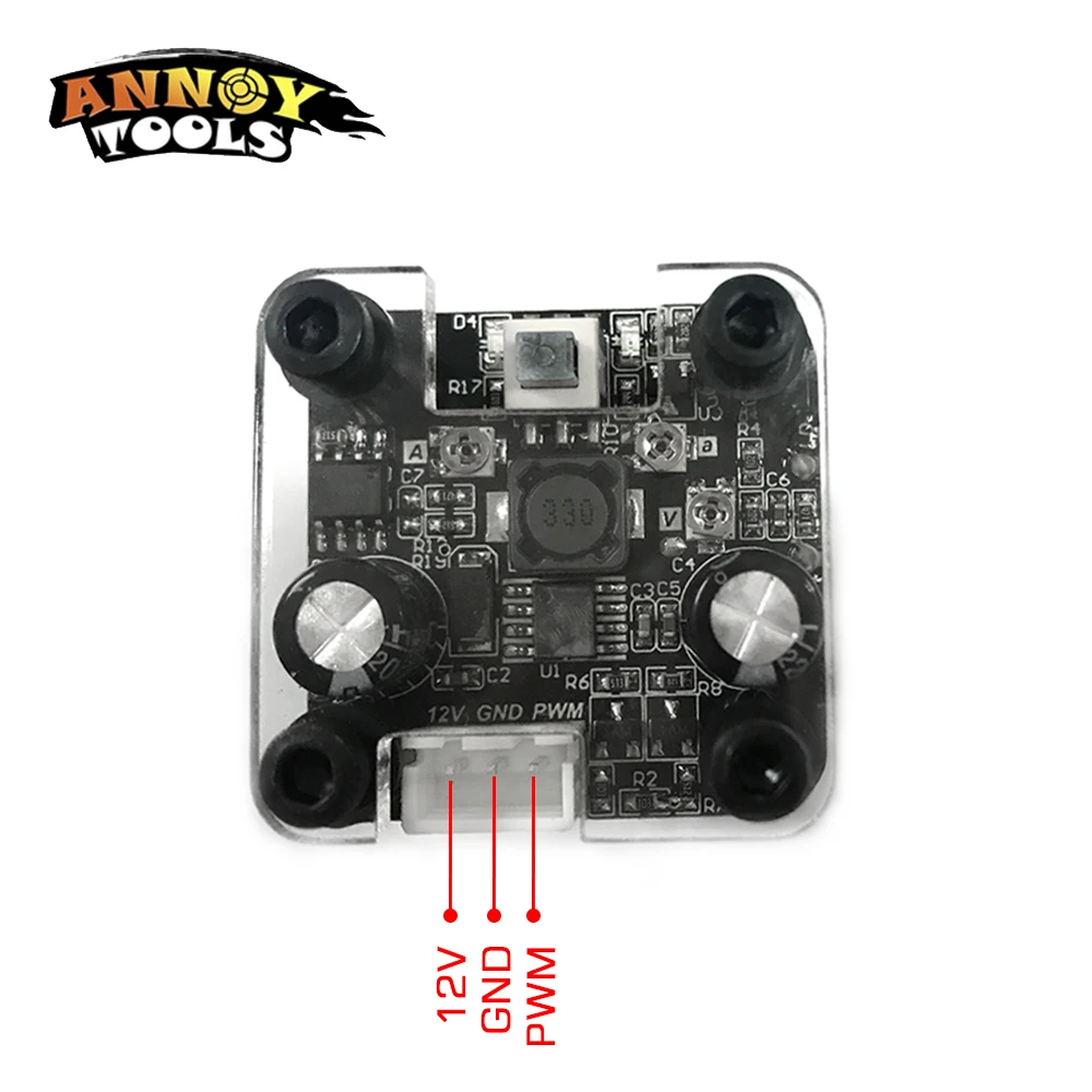 500 mW 405nm Focalizável Laser Azul Módulo de Laser TTL controle PWM 0.5 W Cabeça Do Laser da Gravura E de Corte