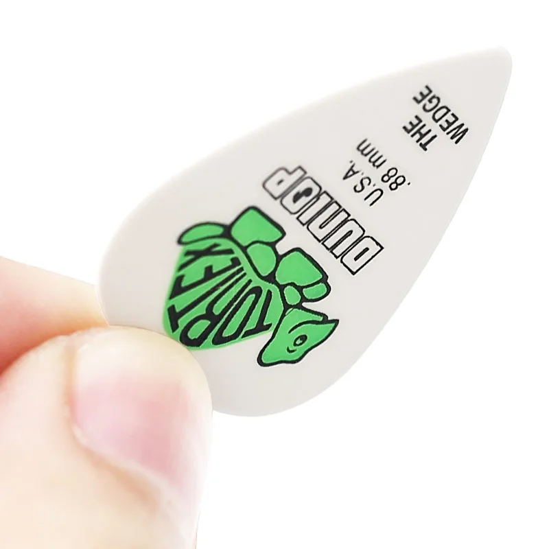 Dunlop Guitar Picks 424R TORTEX WEDGE Pick 0.50/0.60/0.73/0.88/1.0/1.14 mm, USA Original Guitar Accessories