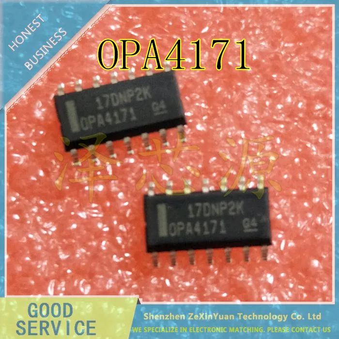 

10PCS/LOT OPA4171AIDR OPA4171 SOP14 NEW