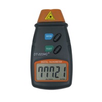 DT-2234C+ Digital Laser Tachometer Accuracy Photoelectric Tachometer Non Contact 2.5-99.999RPM Tester RPM Tach Speedometer