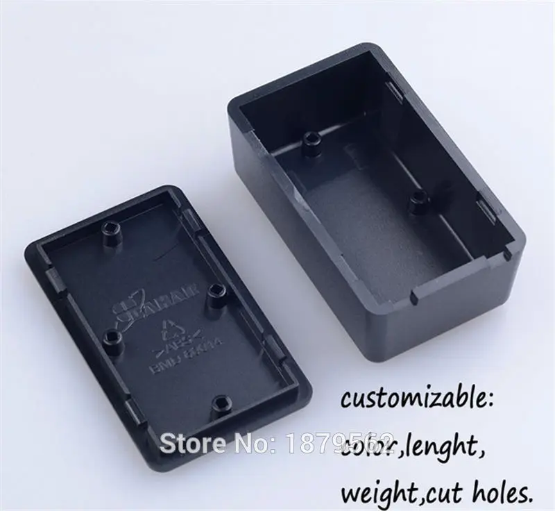 [2colors] 62*37*25mm plastic project box abs enclosures for electronics DIY small waterproof desktop junction enclosure for pcb