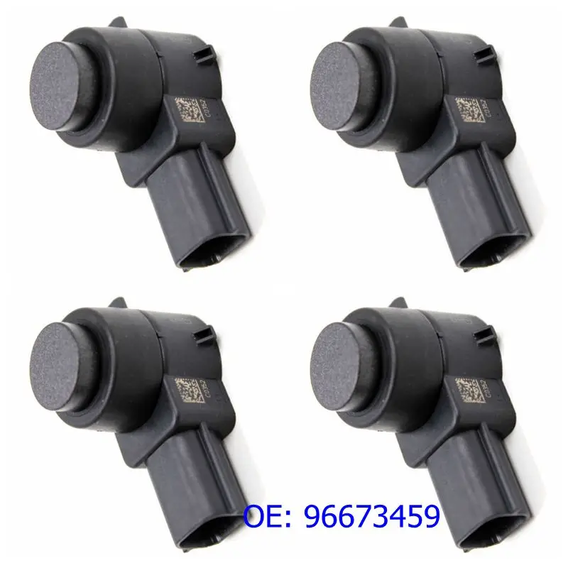 

4PCS HLLADO PDC Backup Parking Sensor 96673459# 0263003521 Ultrasonic Sensor Car Reversing Radar 96673459 For G M C