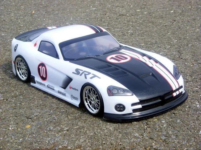 S047 1/10 1:10 PVC painted body shell for 1/10 RC hobby racing car red+ white 2pcs