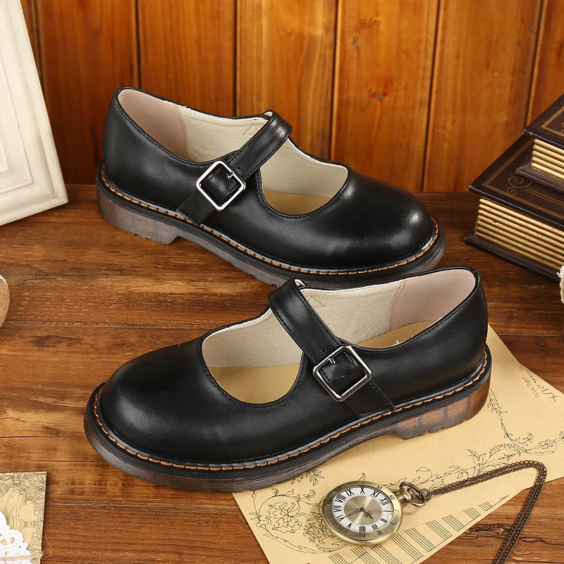 New Japanese Style Vintage College Student Shoes Cosplay Lolita Shoes for Women/Girls Uniform Shoes Platform Shoes 35-40