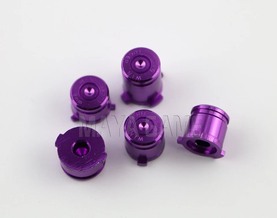 OCGAME عالية الجودة سبائك الألومنيوم أزرار معدنية معدنية ل xbox one تخصيص abxy مع أزرار رصاصة دليل