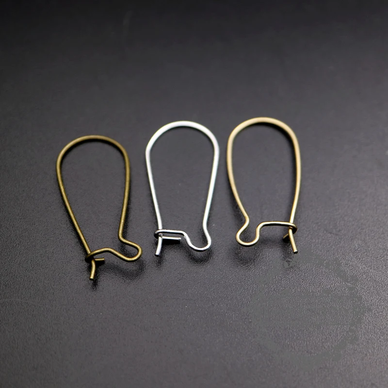 12x25mm brass bronze,silver,matte gold color DIY wire earrings hoop DIY jewelry supplies 1706005