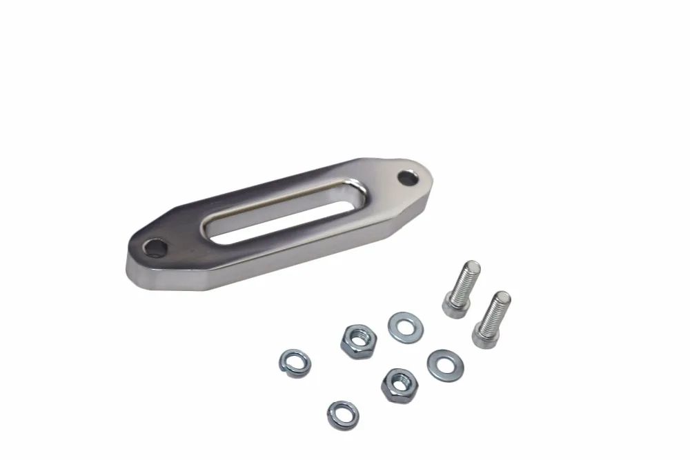 4000lbs Silver Aluminum Hawse Fairlead,Synathetic Fairlead,Hawse Fairlead for ATV Winch Cable