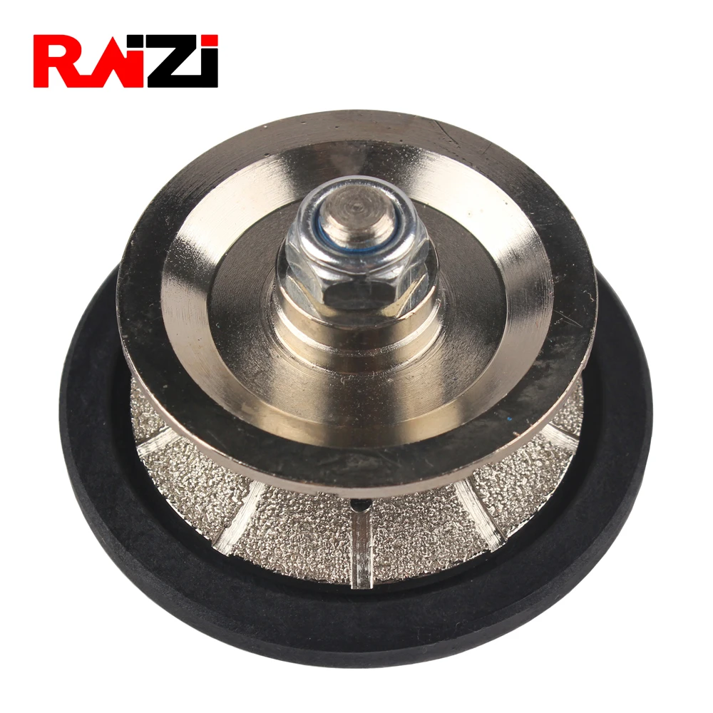 Raizi Vacuum Brazed Diamond Hand Profile Wheel Full Bullnose V 20-50mm Profiling Router Bits Granite Marble Profiler Tool