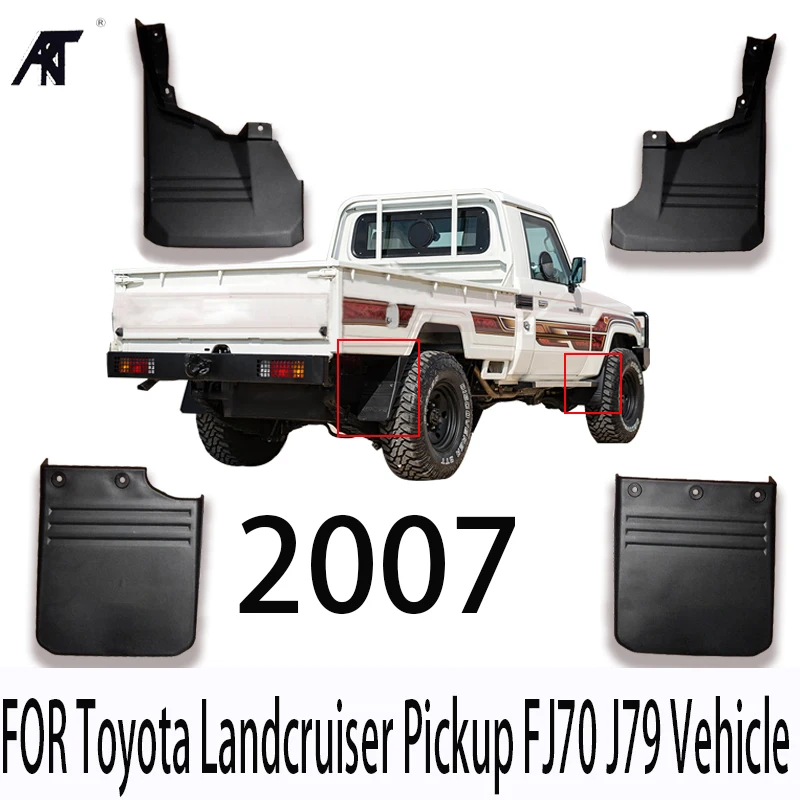 

Car Mud Flaps Car Mudflaps Mudguard FOR Toyota Landcruiser Pickup FJ70 J79 Vehicle 2007 Mud Guard Set Car Mud Flaps