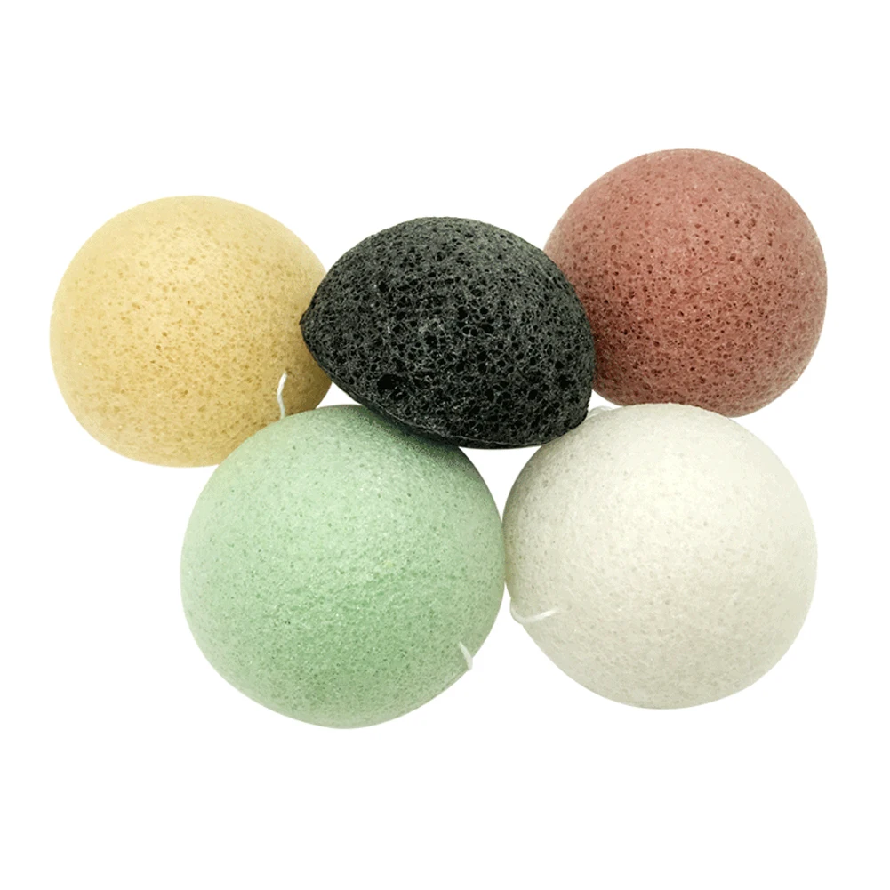 Natural Konjac Sponge Cosmetic Puff Face Cleaning Sponge Facial Cleanser Tools Face Washing Flutter Face Cleaning Makeup Tools