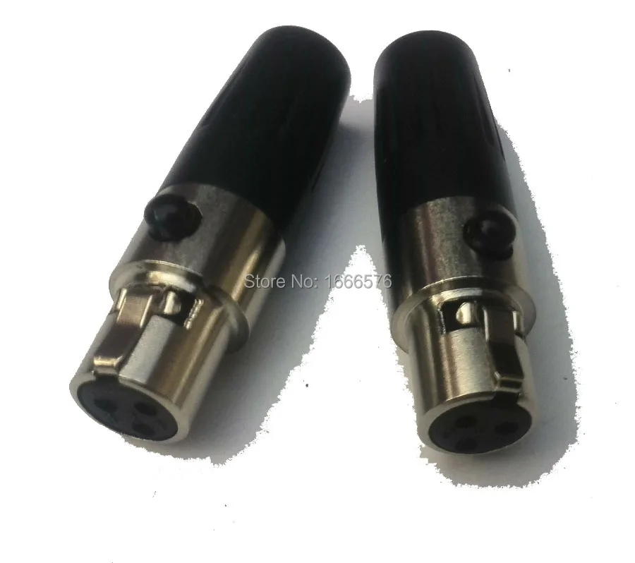 wholesale 50 pcs/lot  Mini XLR 3-Pin Male Cable Inline Plug Large-103