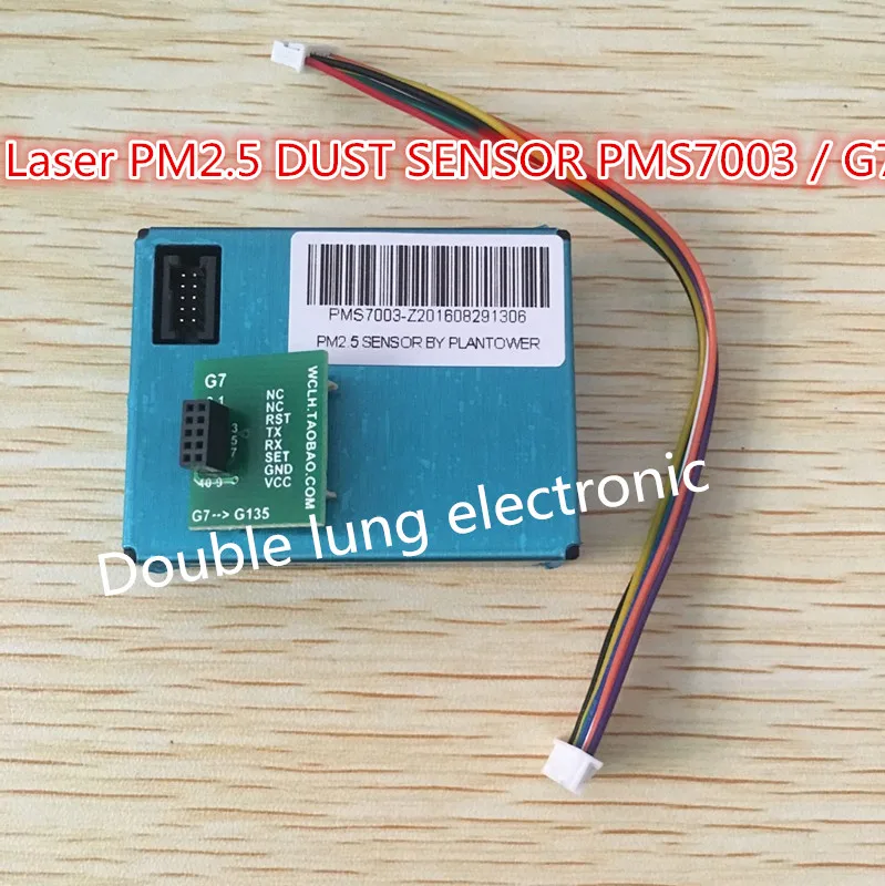 Planpower Laser PM2.5 czujnik kurzu PMS7003/G7 cienki kształt laserowy cyfrowy czujnik PM2.5 (Inculd płyta transferowa + kabel)
