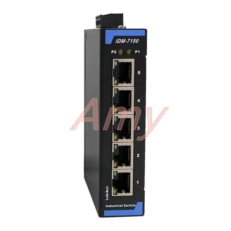 5 port 8 industrial switches 12V24V entry level 100 trillion Industrial Ethernet switch guideway switch