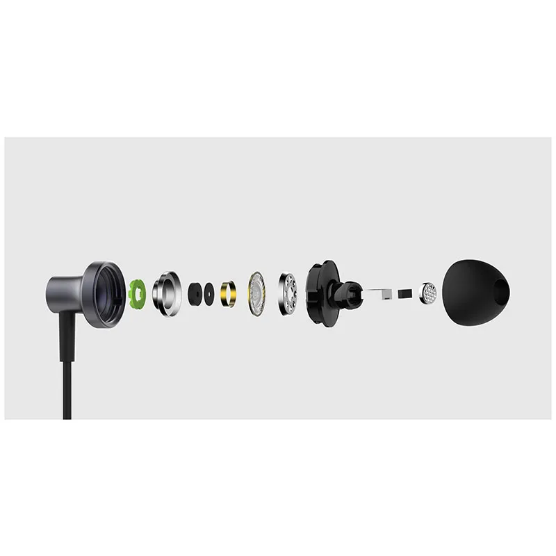 Original Xiaomi Mi In-Ear Earphone 2 Hybrid Pro 2 Dual Driver Dynamic Balanced Armature Wire Line Control w/ Mic Highly Polished