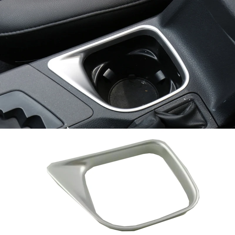 Only for left hand Drive CAR For Toyota RAV4 2016 2017 2018 Accessories Matte Interior Water Cup Holder Cover Trim Frame 1pcs