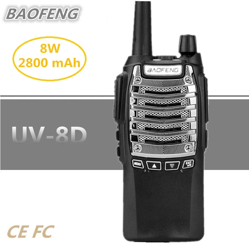 

Long Range BAOFENG UV-8D Walkie Talkie 10KM UHF Two Way Radio 8W 2800mAh Ham Mobile Transceiver Comunicador CB Radio Woki Toki