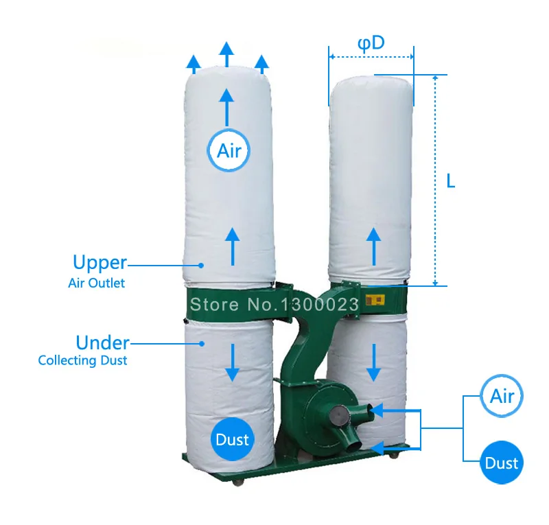 1PC Carpenter Dust Collector Bag for Woodworking Pocket Filter Cloth Bag - Dust Collection System for Woodworking
