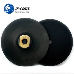 Z-LION 5 Inch 125mm Rubber Backing Pad Super Flexible Car Polishing Burnishing Grinders With M145/8-11 Hook & Loop Backing Pad