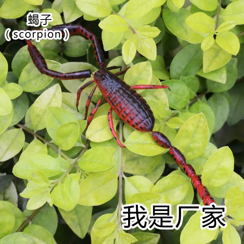 

50pcs/ a lot Folk Art Clay Material Artificial Insect Model Crafts Handmade Solid Figure Scorpion MM-018