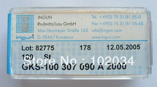 100PCS/LOT INGUN  GKS-100-307-090 GKS-100 307 090 150 A 2000 Spring Test Probe Pogo Pin made in Taiwan