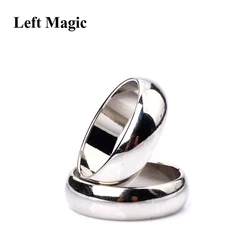 1 pcs Silver Cambered PK Ring Magnetic Ring PK Ring Magic Show Magic Props Magic Tricks B1060