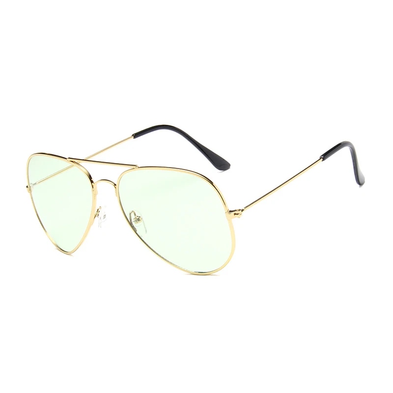 Psacss New Classic Pilot Sunglasses For Women Men Vintage Metal Frame Ocean Lens Women\'s Brand Designer Sun Glasses gafas de sol