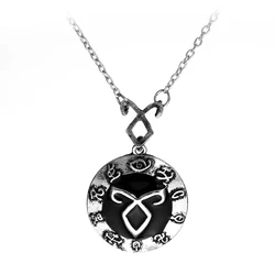 dongsheng The Mortal Instruments City of Bones necklace vintage Angelic Power Runes Shadowhunters pendant for men and women