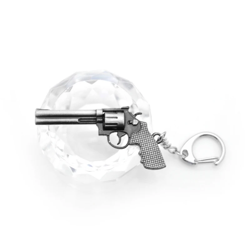 Novelty Counter Strike Revolver Gun Keychain For Men CS GO Awp Rifle Sniper Key Ring Chain On Bag Trinket Jewelry Party Gift